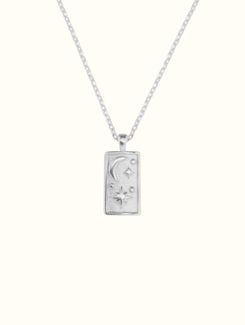 Star Tarot Card Silver Necklace – Quarter Moon Bazaar