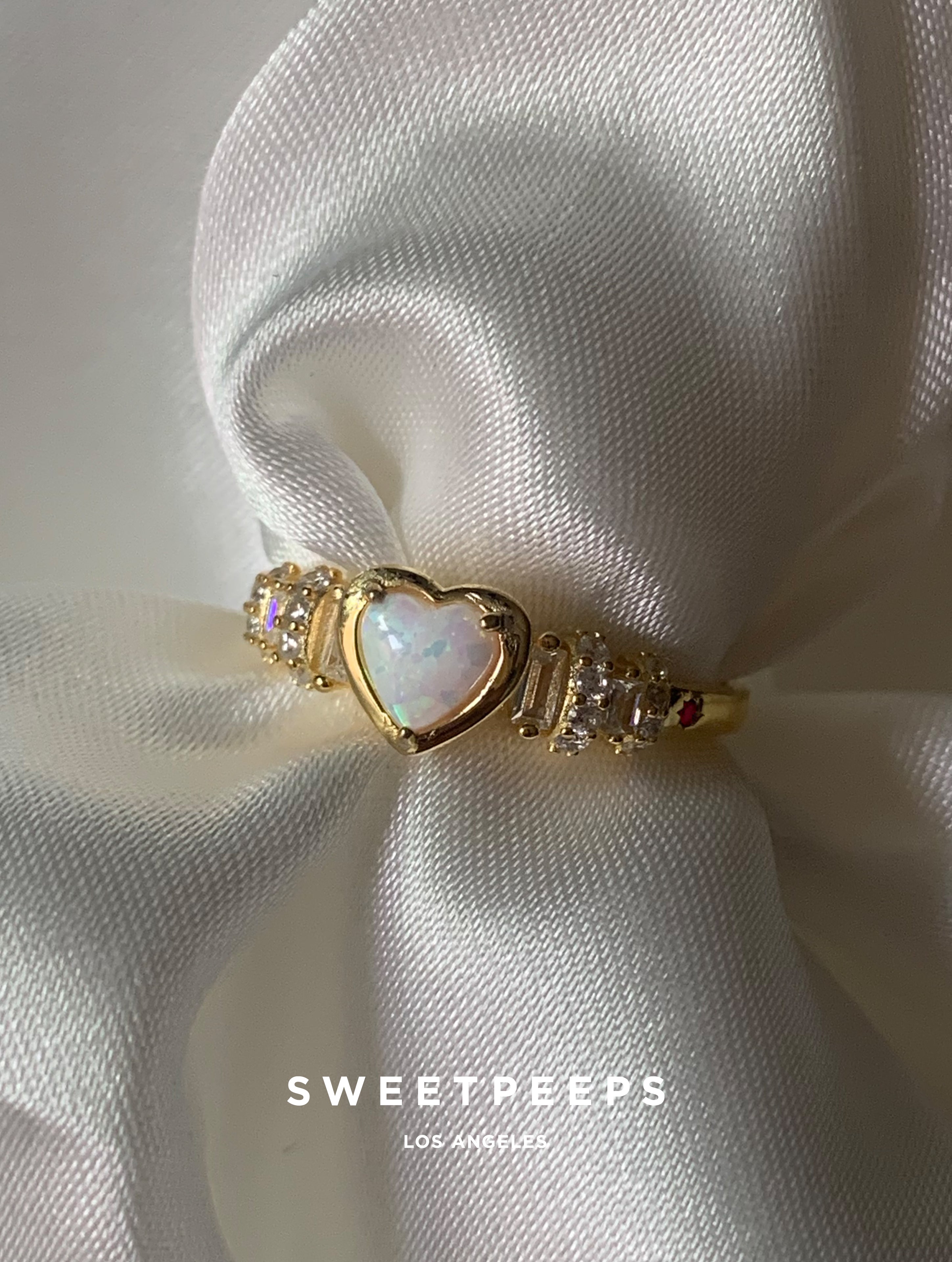 Stella Opal Heart Ring