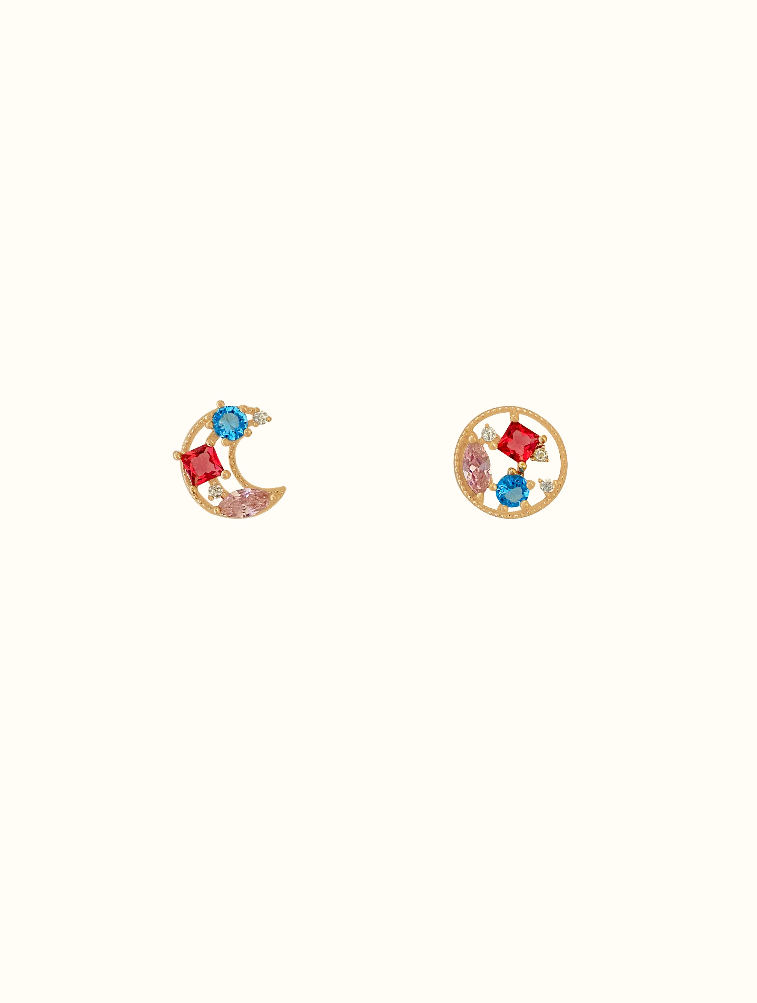 Colorful Jewel Studs