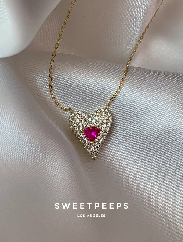 Star Power Heart Necklace